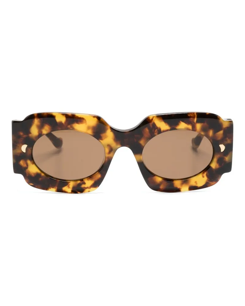 Nanushka Sonnenbrille mit Oversized-Gestell - Braun Braun
