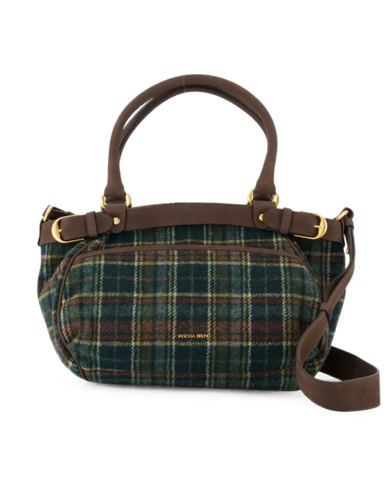 Vanessa Bruno Lune 24h tartan-check handbag - Grün Grün
