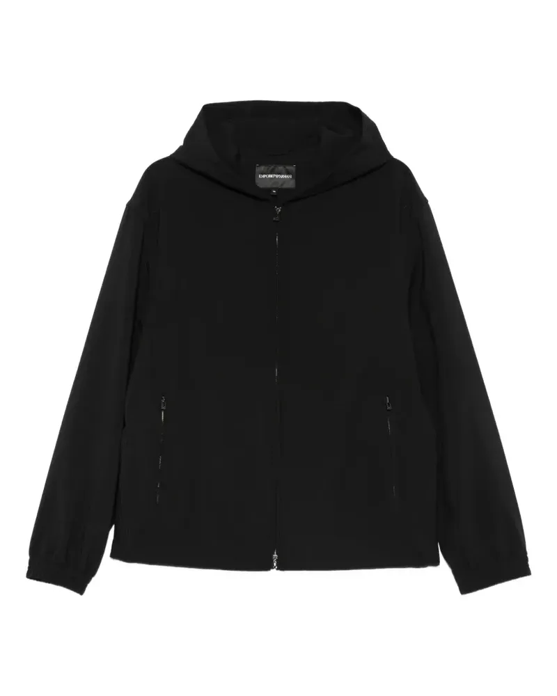 Emporio Armani Kapuzenjacke mit Reißverschluss - Schwarz Schwarz