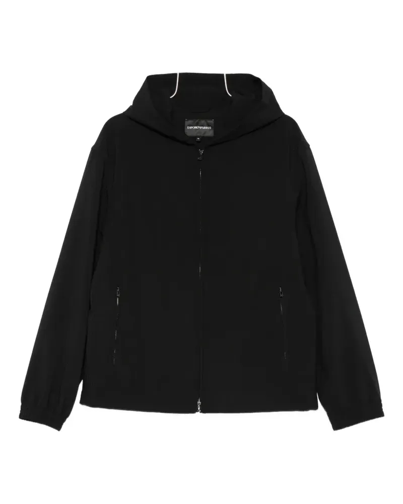 Emporio Armani hooded zip-up jacket - Schwarz Schwarz