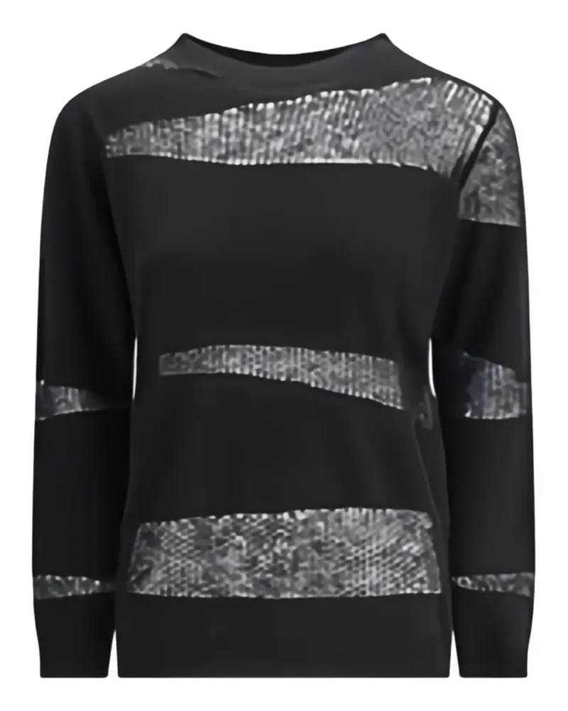 Fabiana Filippi Pullover mit Mesh-Einsätzen - Schwarz Schwarz
