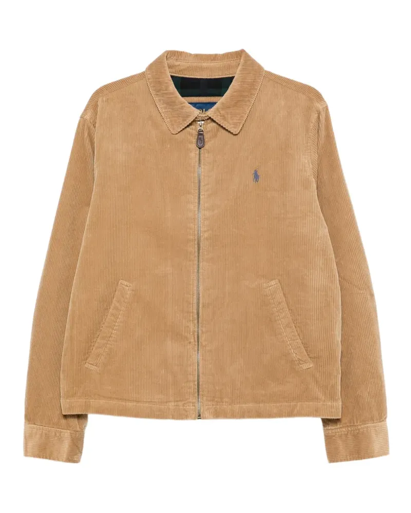 Ralph Lauren Cordhemd mit Logo-Stickerei - Nude Nude