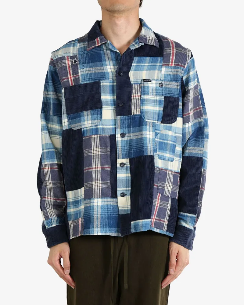Ralph Lauren patchwork design shirt - Blau Blau