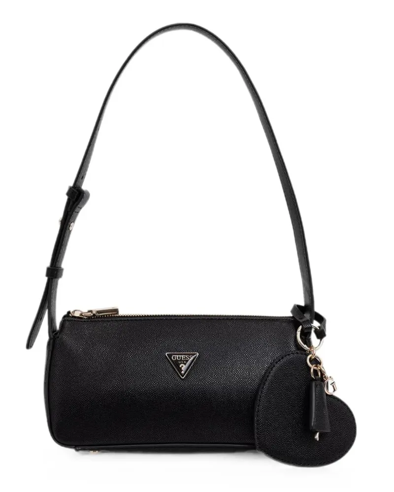 Guess Isobel Tote Bag mit Herzanhänger - Schwarz Schwarz