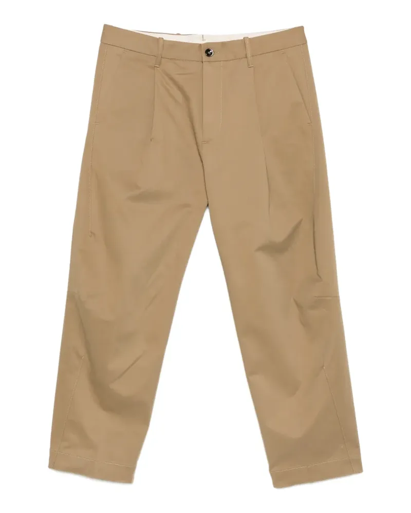 nine:inthe:morning pleated straight-leg trousers - Nude Nude