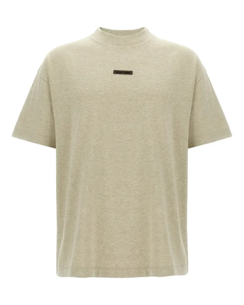 Fear of God logo-patch T-shirt - Nude Nude