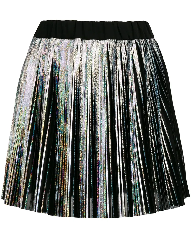 Balmain Minirock mit Glitzer - Metallic Metallic