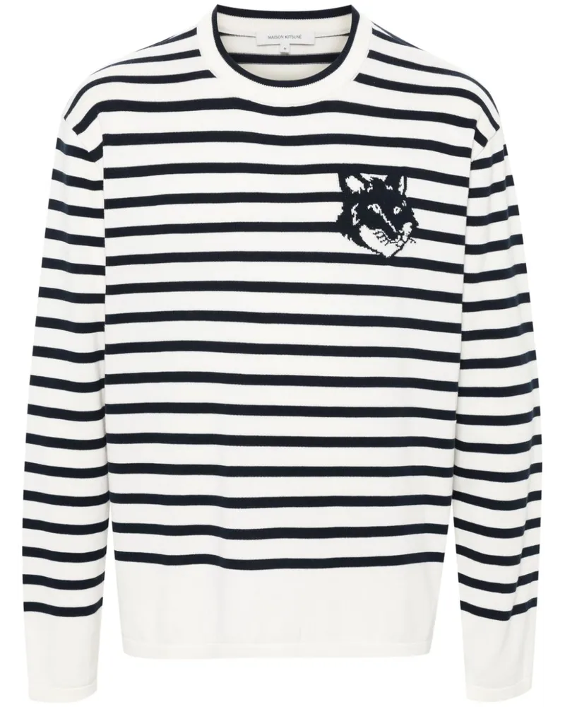 Kitsuné Pullover mit Fuchs-Motiv - Blau Blau
