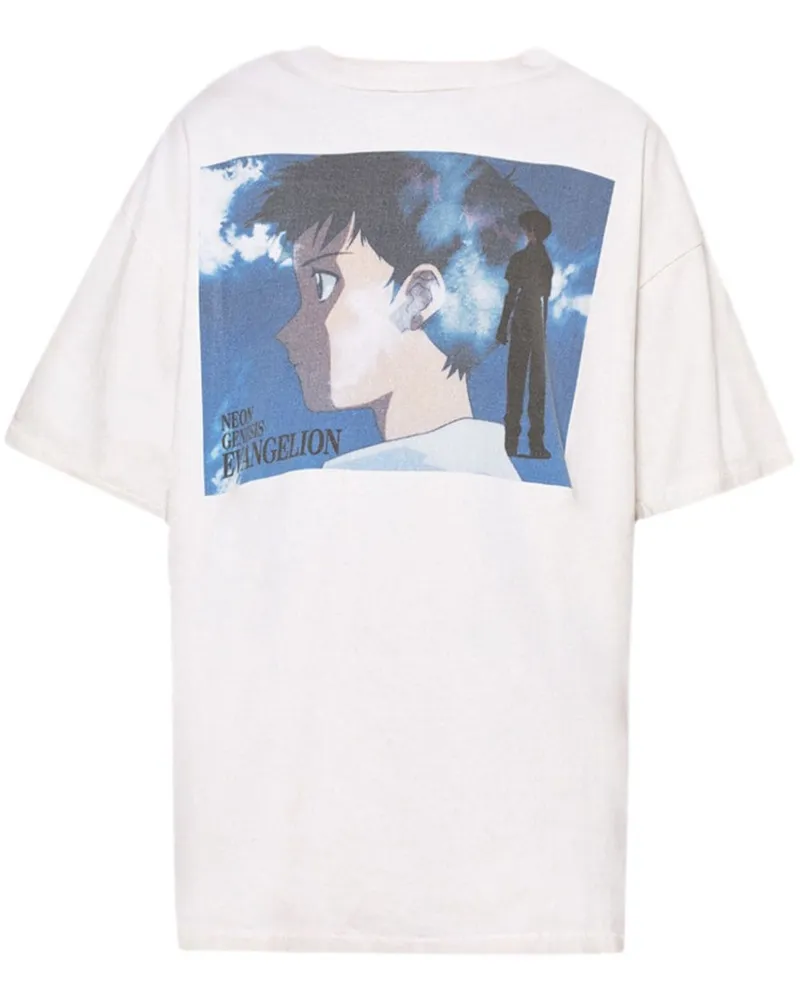 SAINT MXXXXXX Evangelion Shinji T-Shirt Weiß