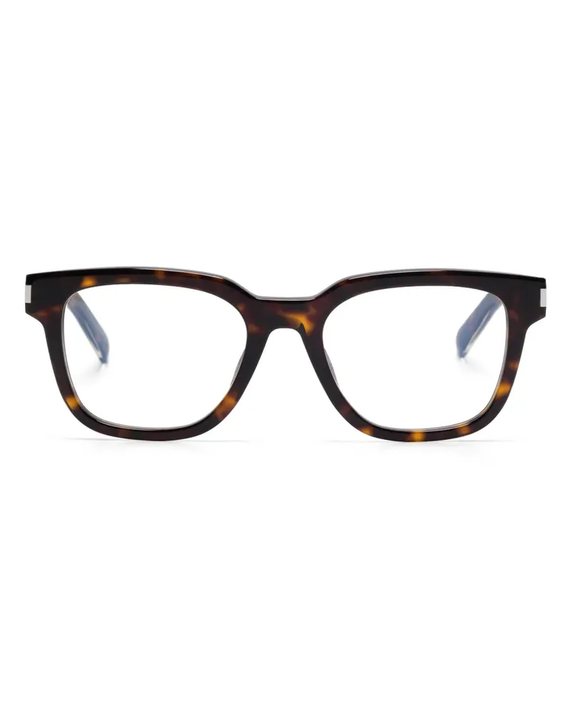 Saint Laurent Brille im Wayfarer-Design - Braun Braun