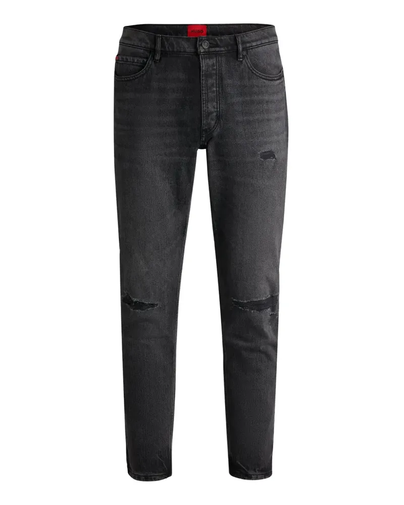 HUGO BOSS distressed-detail slim-fit jeans - Grau Grau