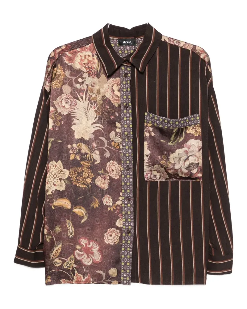 Dixie floral-print striped shirt - Braun Braun