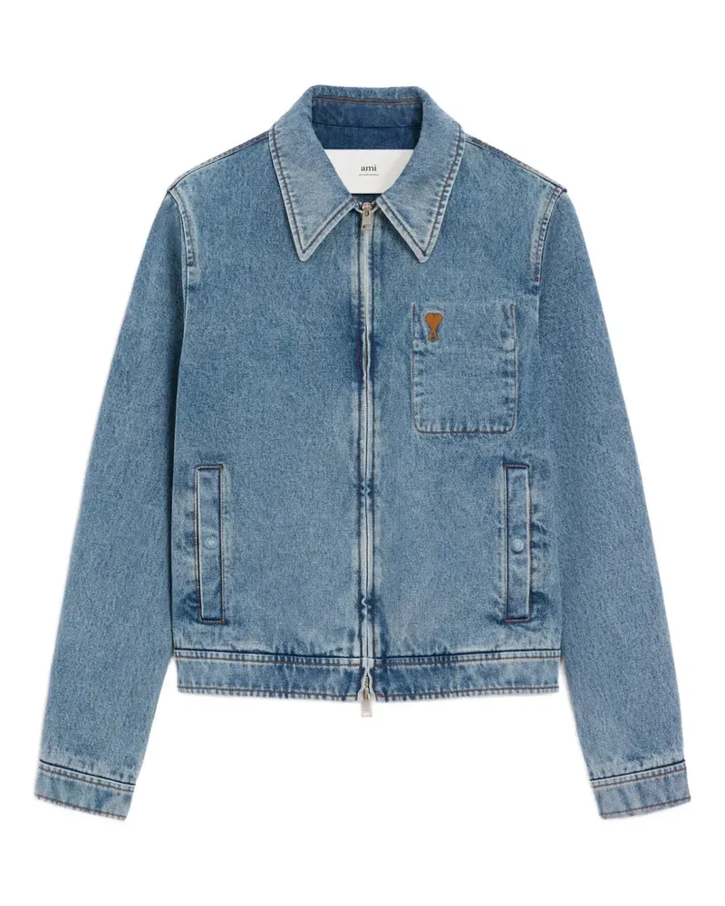 AMI Paris Ami de Coeur Jacke mit Reißverschluss - Blau Blau