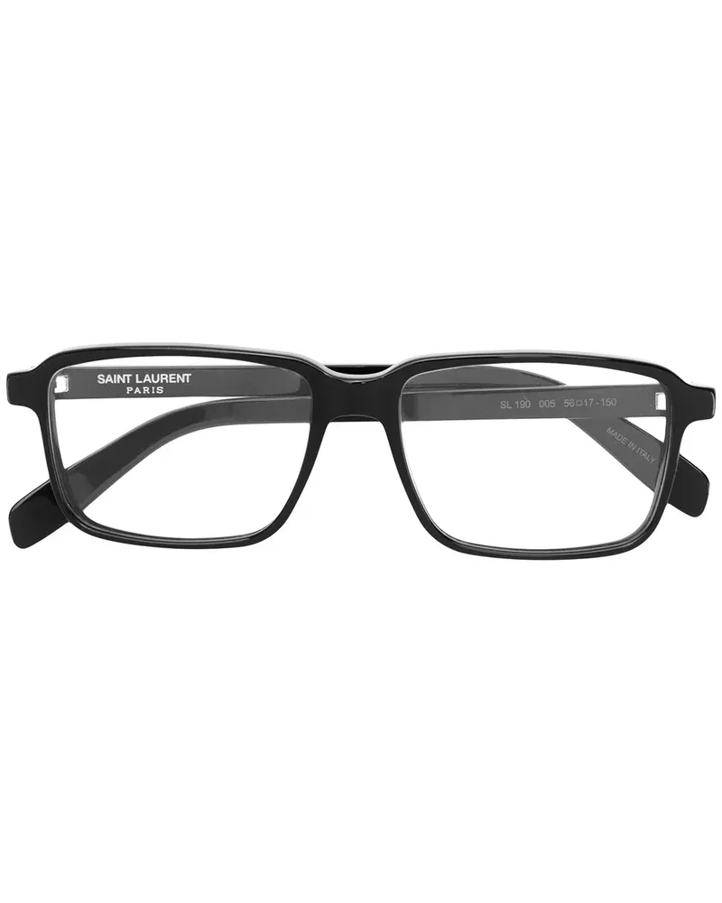 Saint Laurent Brille mit quadratischem Gestell - Schwarz Schwarz