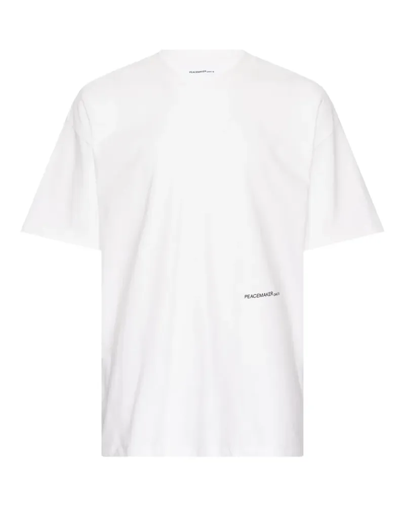 OAMC Oversized-T-Shirt mit Hunde-Print - Weiß Weiß