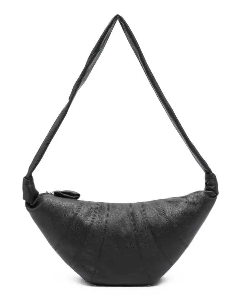 Christophe Lemaire medium Croissant bag in leather - Schwarz Schwarz