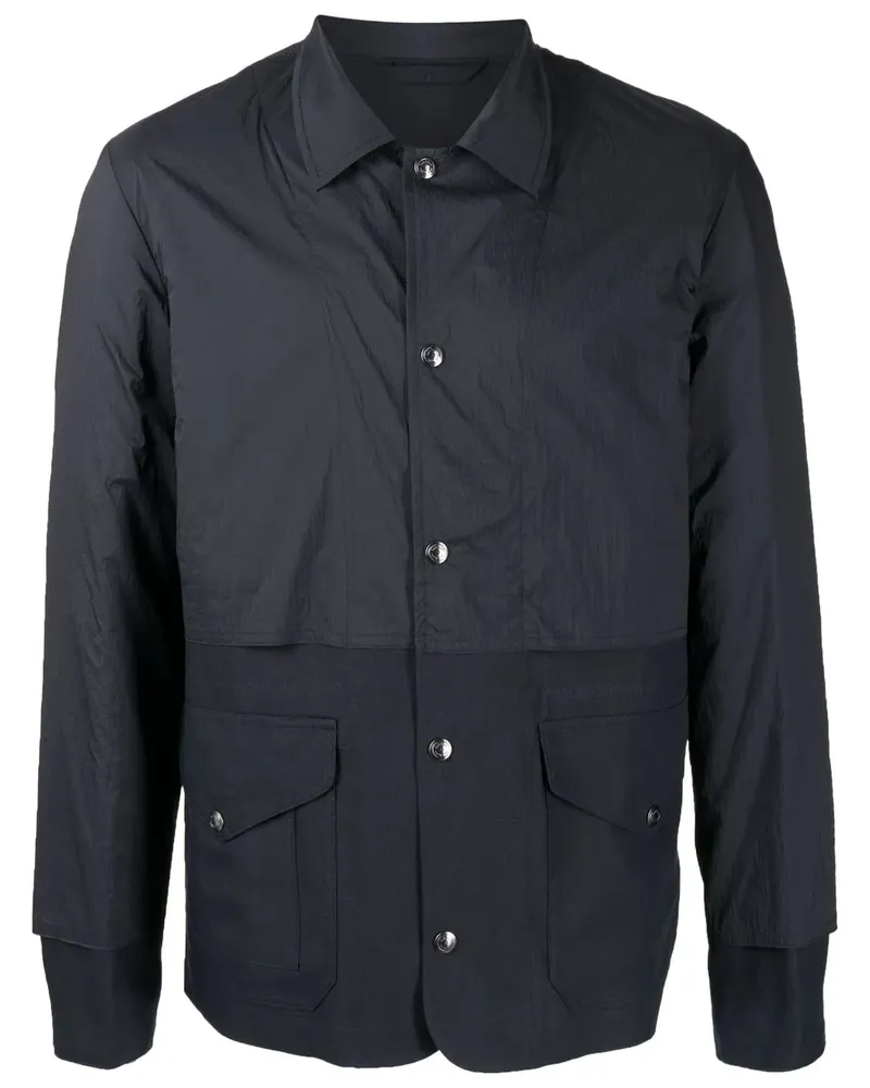 Paul Smith Hemdjacke aus Leinen - Blau Blau