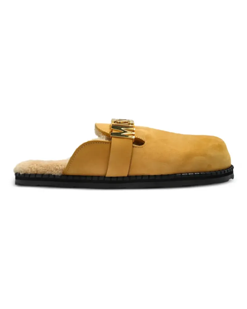 Moschino Slipper aus Wildleder - Nude Nude