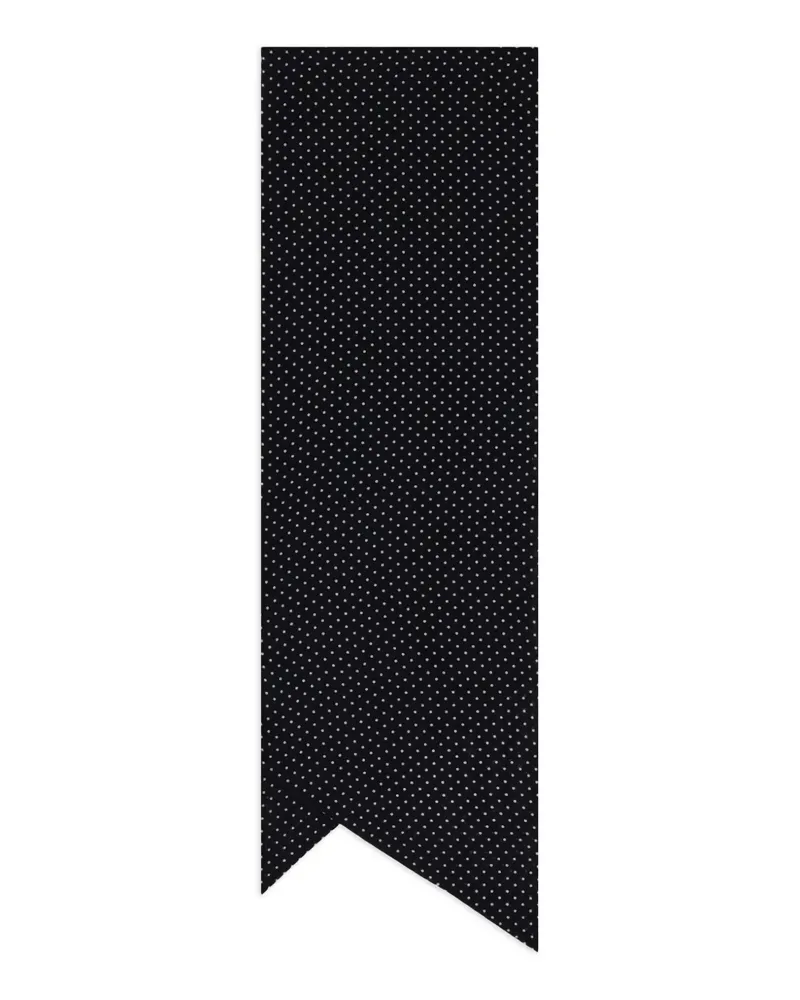 Destin Schal mit Polka Dots - Schwarz Schwarz