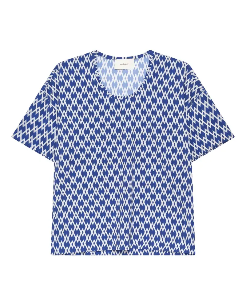 Maliparmi Diamond Glow geometric-print T-shirt - Blau Blau