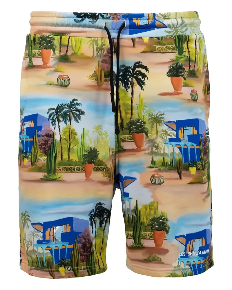 Les Benjamins printed shorts - Nude Nude