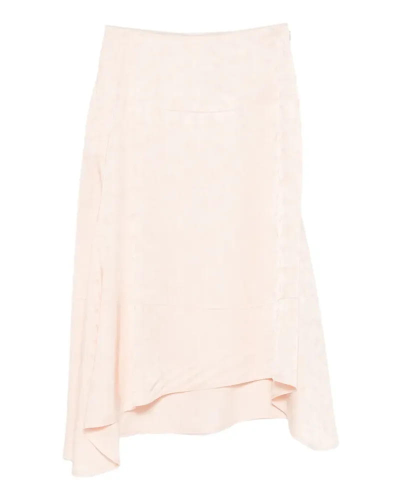 Victoria Beckham asymmetric midi skirt - Rosa Rosa