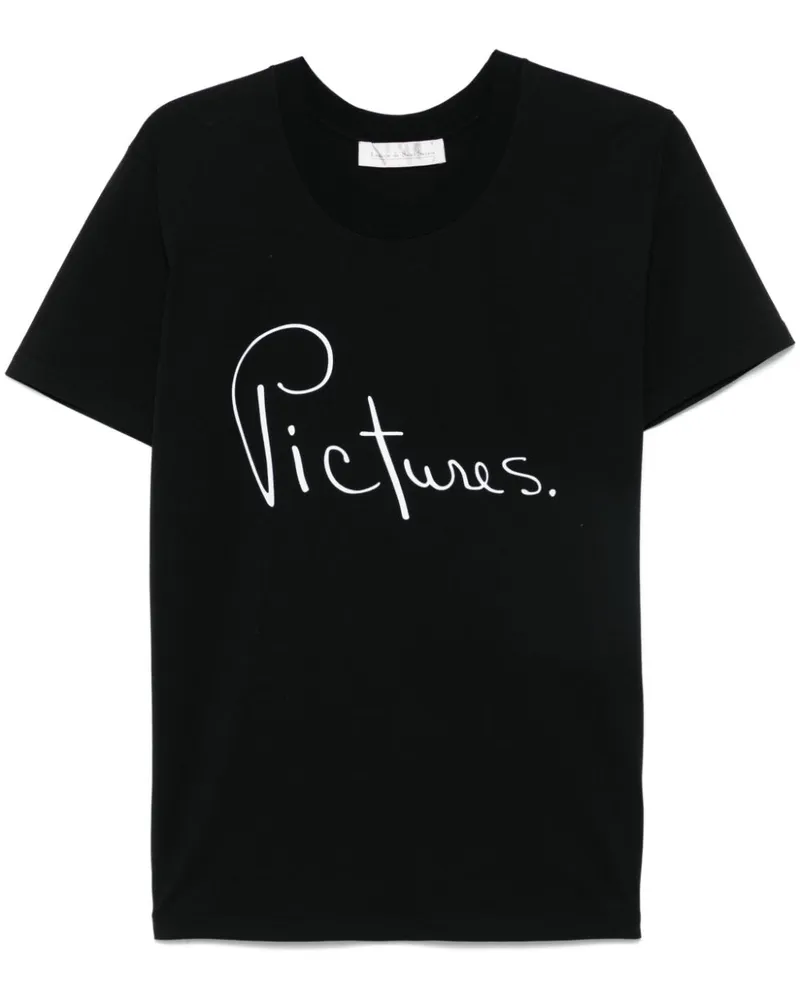 Ludovic de Saint Sernin T-Shirt mit Joe Rubberman-Print - Schwarz Schwarz