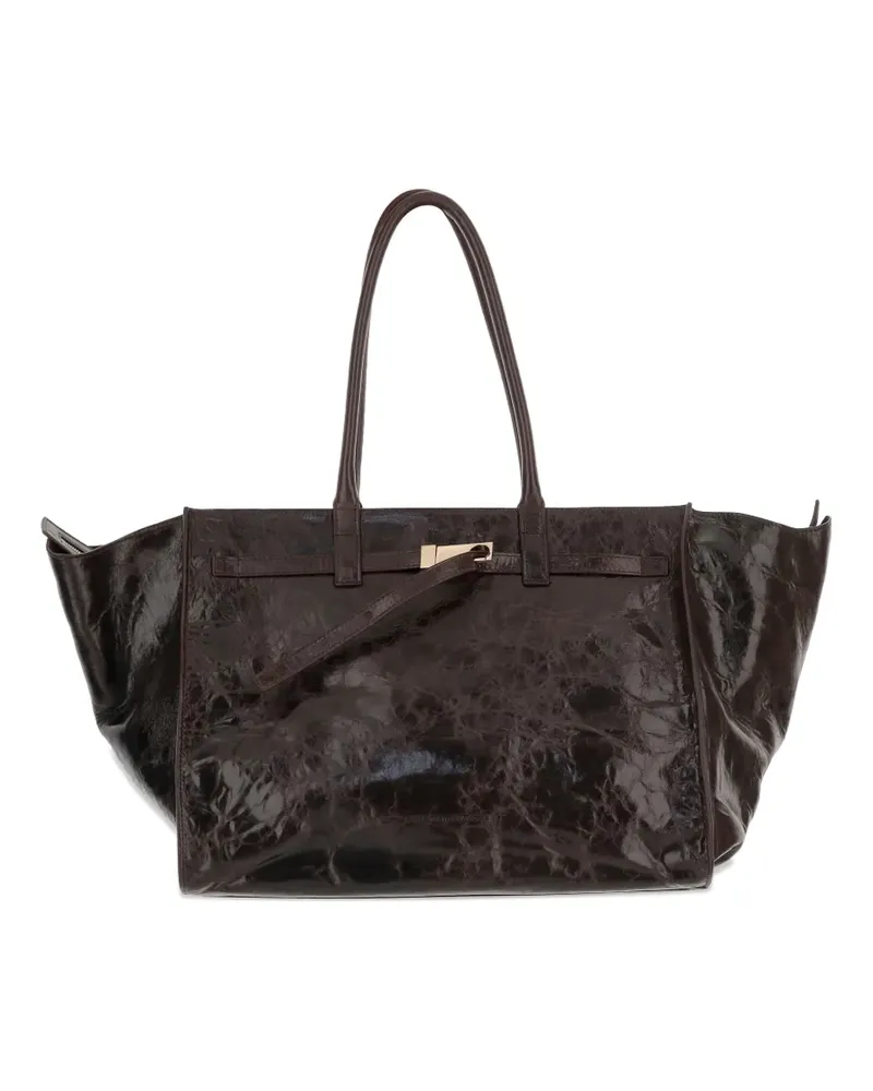 Benedetta Bruzziches Mame Weekend metal-detail tote bag - Braun Braun