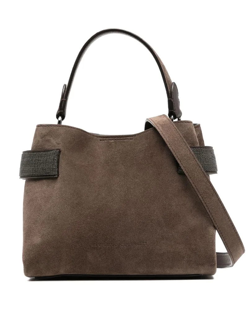 Brunello Cucinelli Kleine Essence Tote Bag - Braun Braun