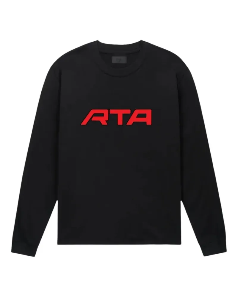 RTA Lawrence logo long-sleeve T-shirt - Schwarz Schwarz