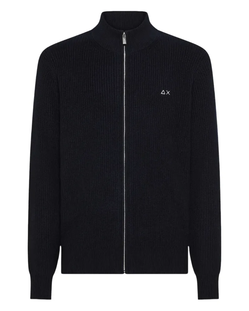 Sun68 zip-up cardigan - Blau Blau