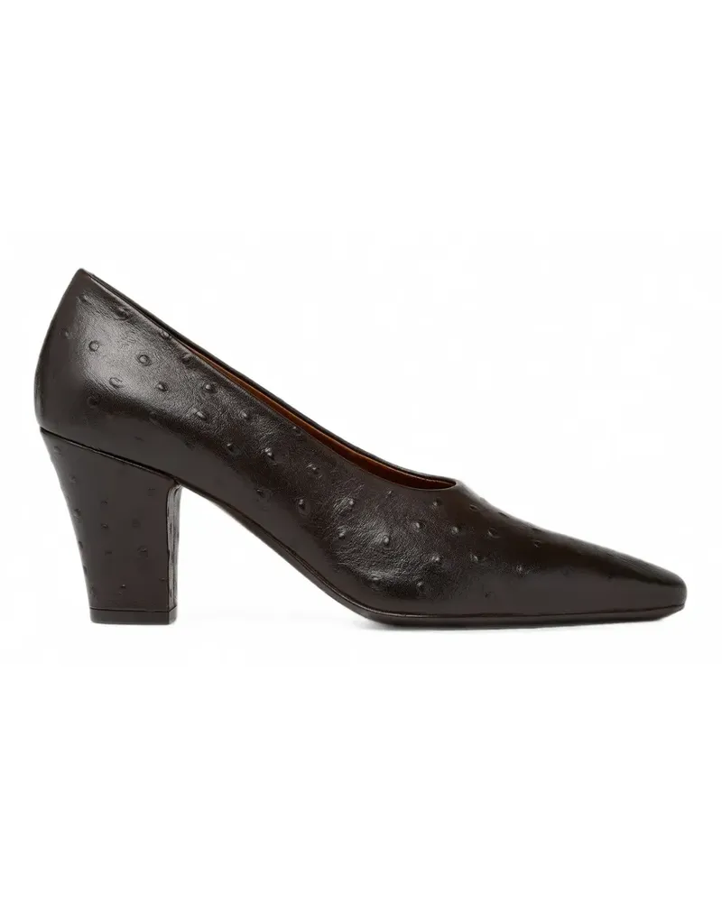 Marsèll Figura Pumps mit Straußen-Effekt - Braun Braun