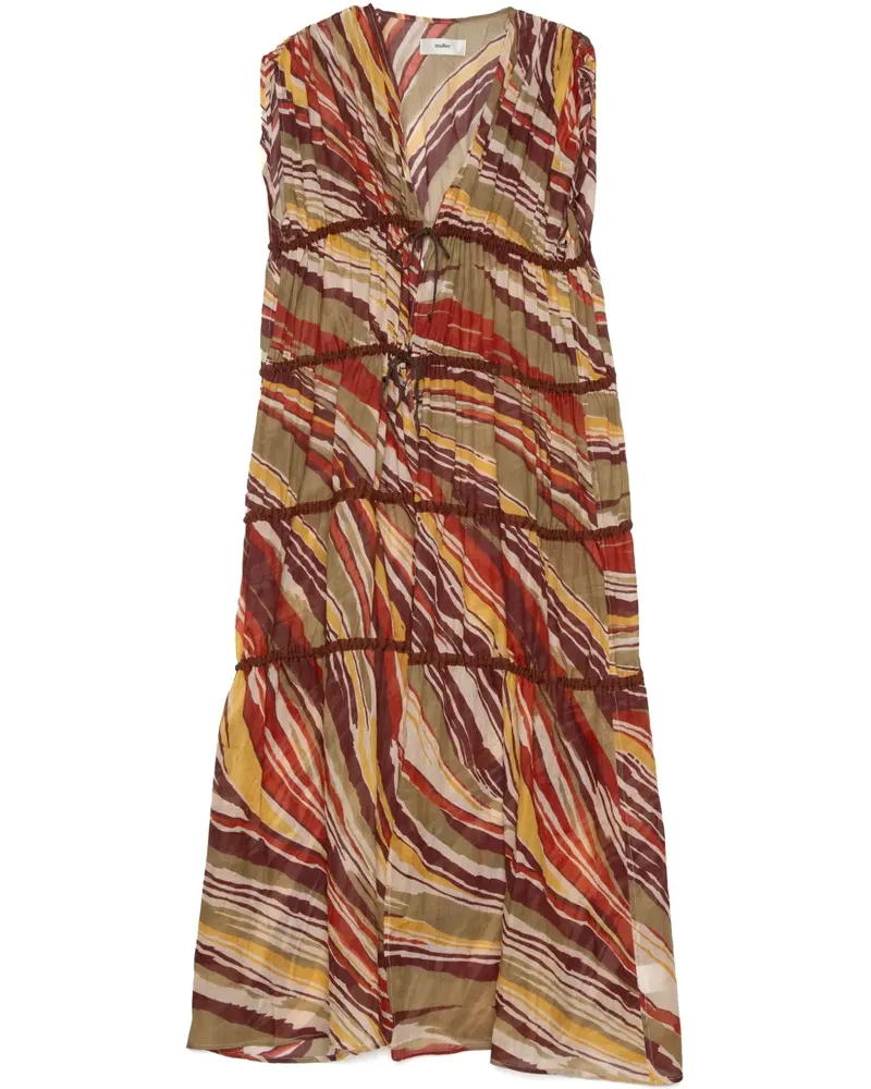 Muller of Yoshiokubo Kleid mit abstraktem Muster - Rot Rot