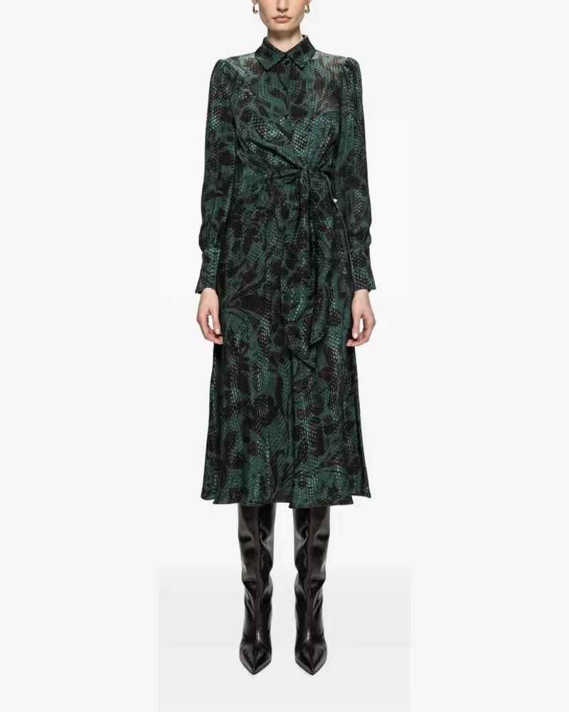 NISSA Midikleid aus Viskosegemisch - Grün Grün