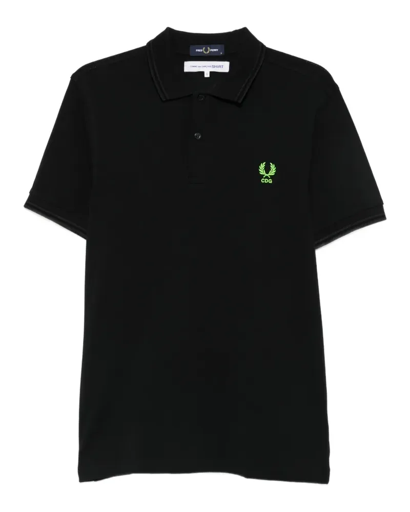 Comme des Garçons Poloshirt mit Logo-Stickerei - Schwarz Schwarz