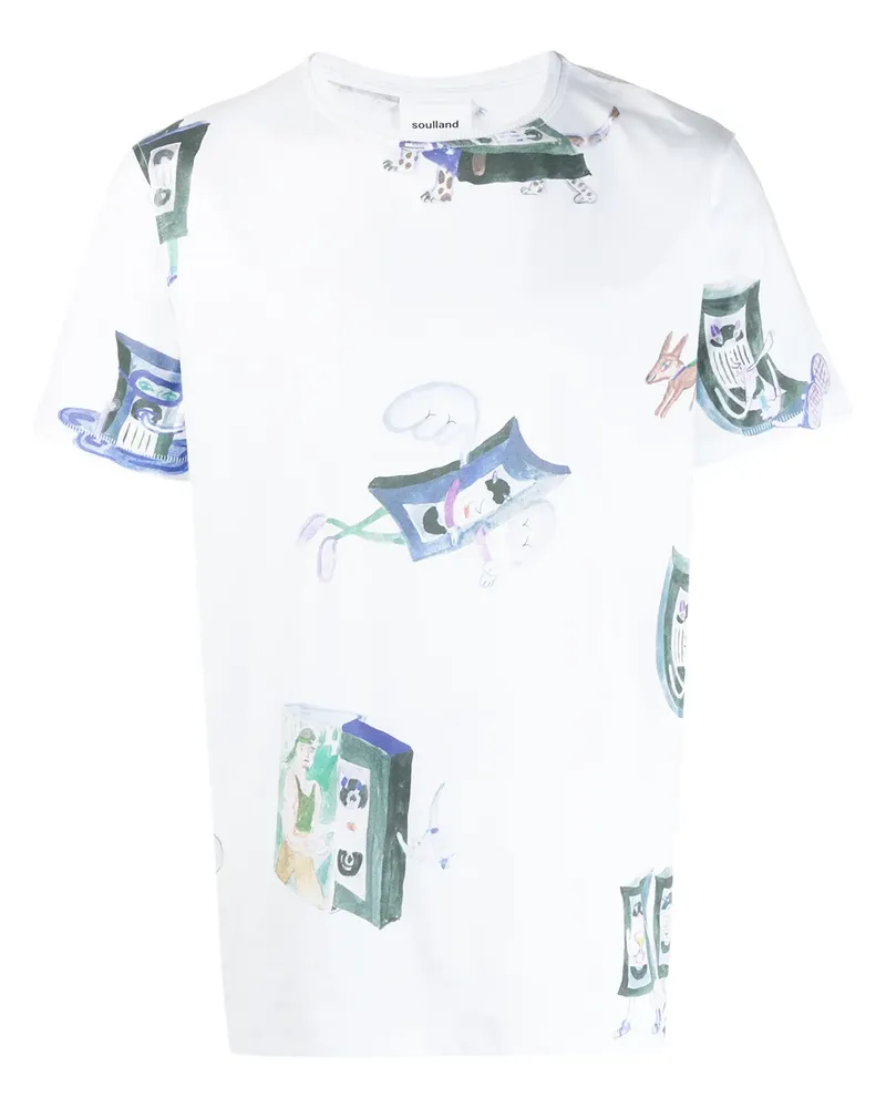 Soulland Archie' T-Shirt - Weiß Weiß