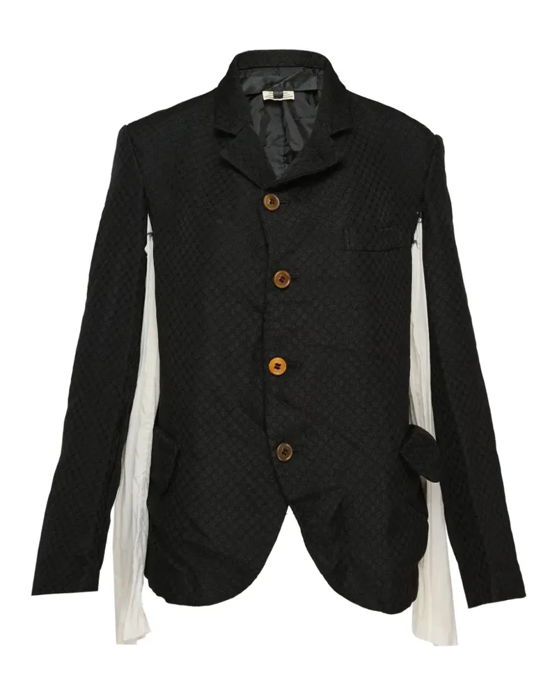 Comme des Garçons single-breasted blazer - Schwarz Schwarz