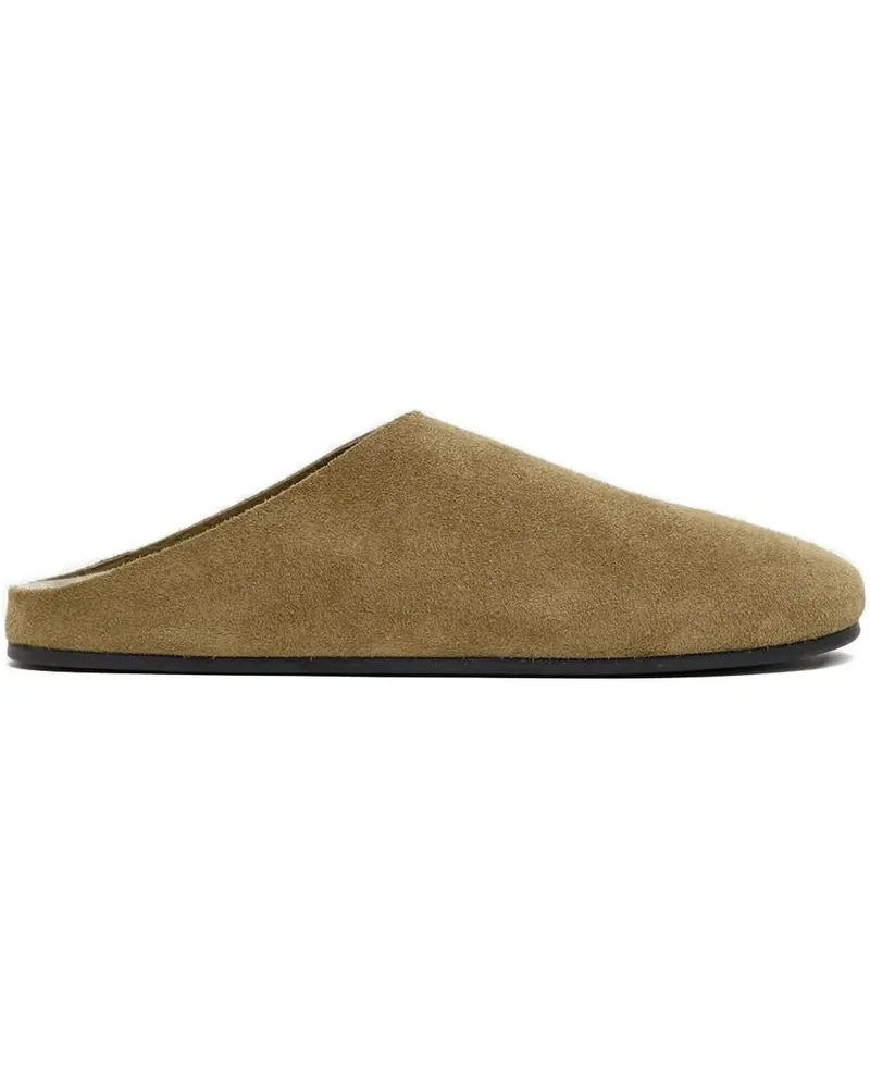 The Row suede flat mules - Grün Grün