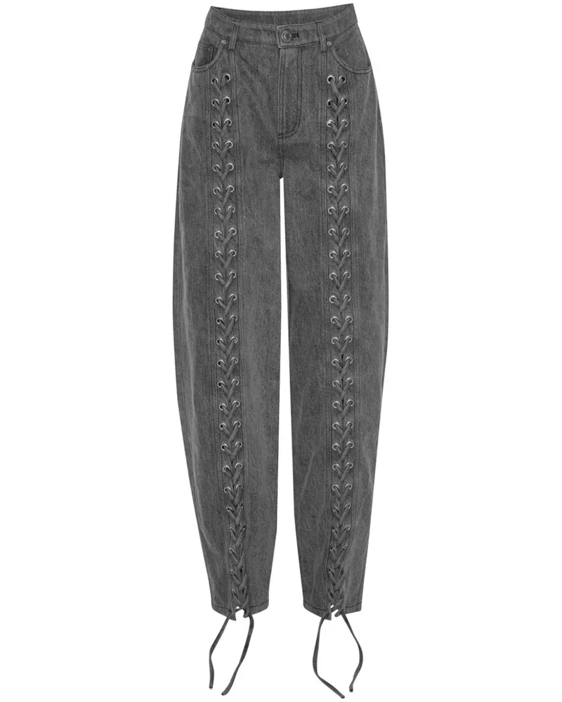 ROTATE Birger Christensen Jeans mit Schnürung - Grau Grau
