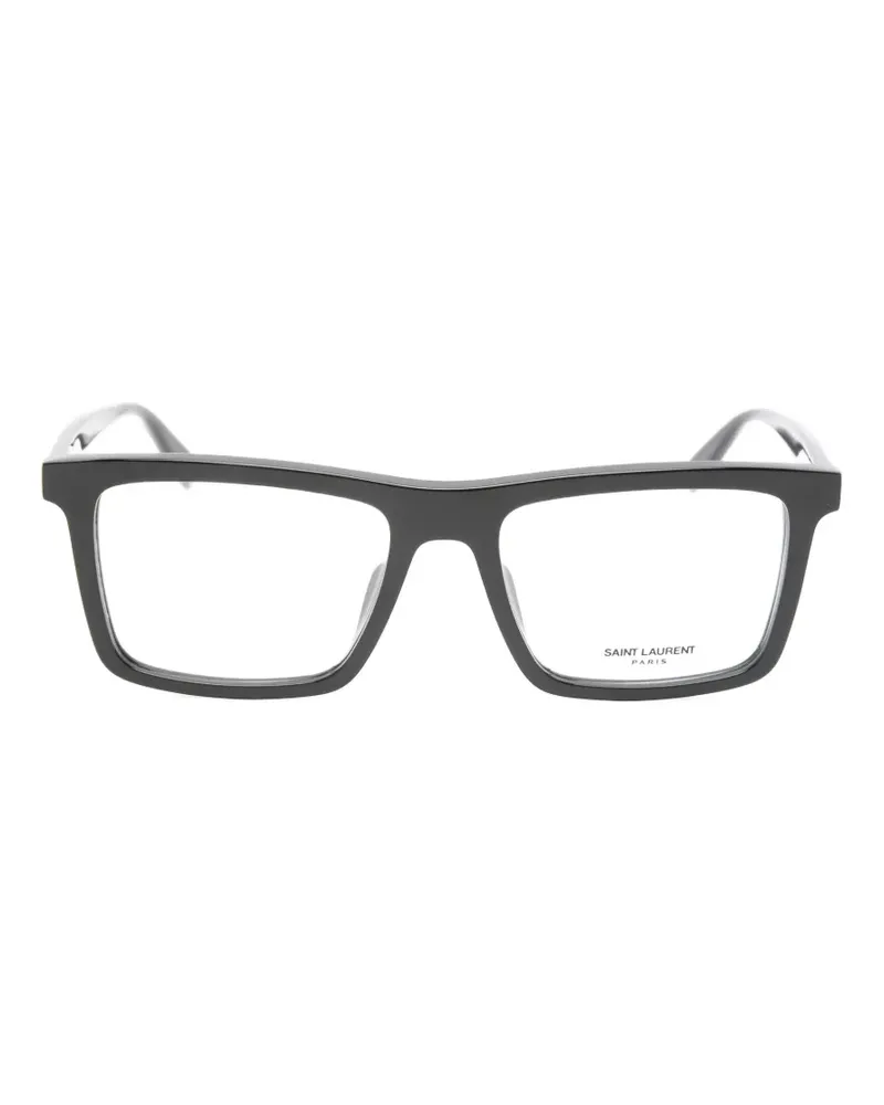 Saint Laurent Brille mit eckigem Gestell - Schwarz Schwarz