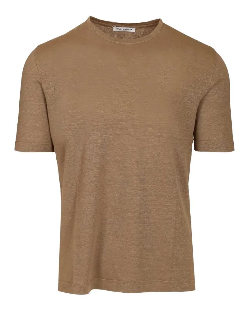Al Duca D’Aosta 1902 T-Shirt mit rundem Ausschnitt - Braun Braun