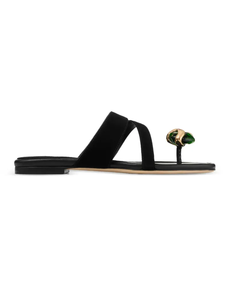 Jimmy Choo Emeri Stone Flat sandals - Schwarz Schwarz
