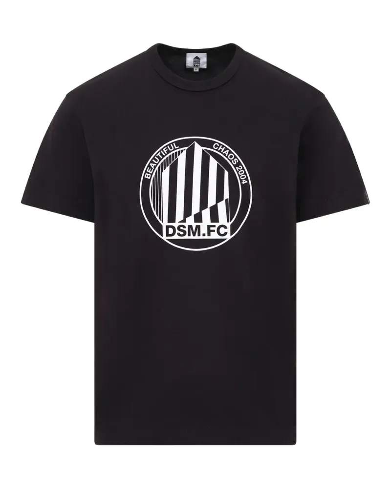 Noir Kei Ninomiya T-Shirt mit Emblem-Print - Schwarz Schwarz