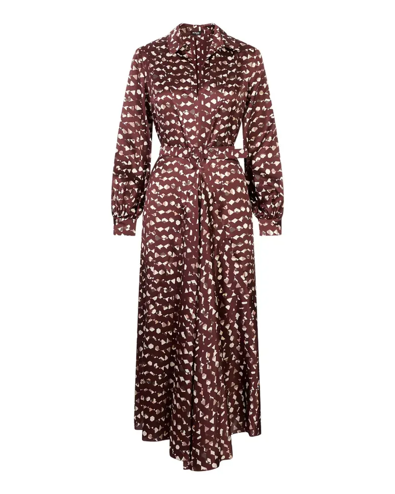 Kiton Hemdkleid mit geometrischem Print - Braun Braun