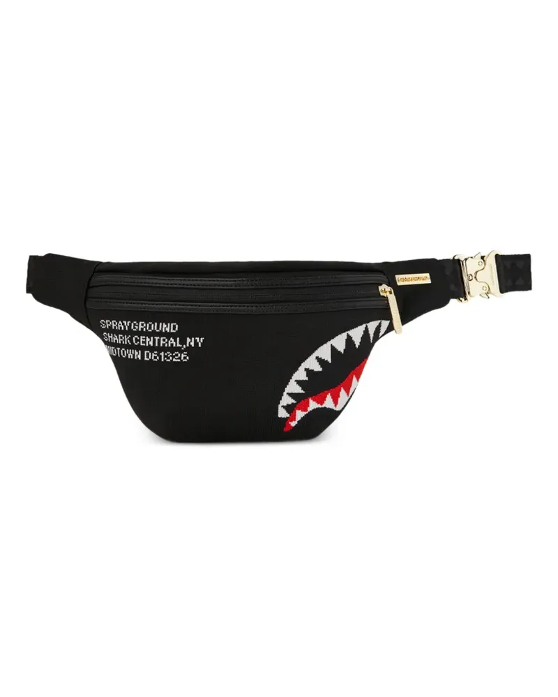 Sprayground Shark Central graphic belt bag - Schwarz Schwarz