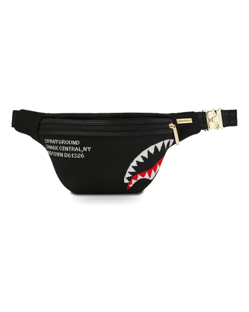 Sprayground Shark Central graphic belt bag - Schwarz Schwarz