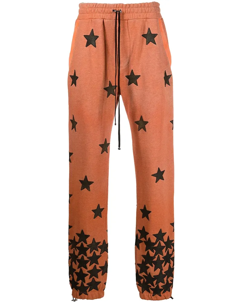 Amiri Jogginghose mit Sternapplikation - Orange Orange