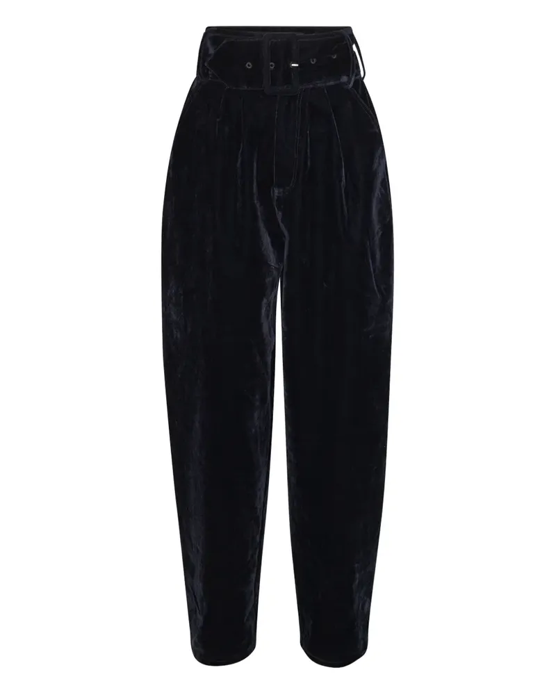 ROTATE Birger Christensen Tapered-Hose mit Gürtel - Schwarz Schwarz