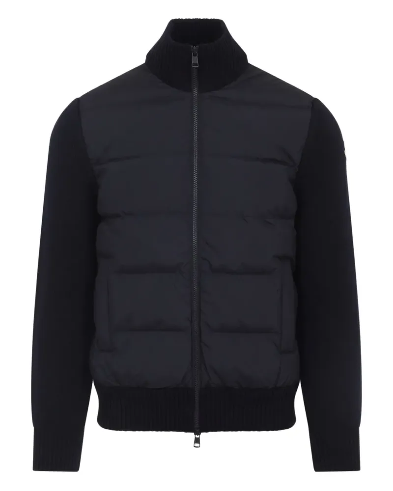 Moncler padded zip-up jacket - Blau Blau