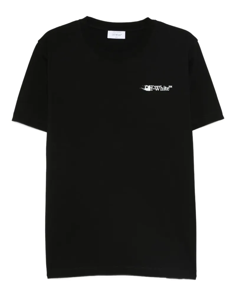 OFF-WHITE T-Shirt mit Logo-Detail - Schwarz Schwarz